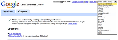 Google Local Business Center