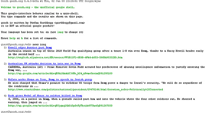 Search Google Via Command Line Interface