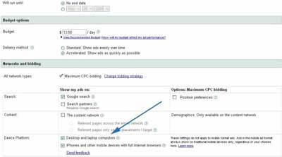 Google Provides Option to Show AdWords on Desktop or iPhone!