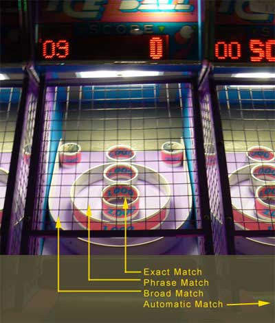 Google Match Types Can Be like Skeeball