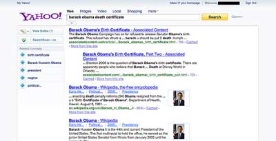 yahoo serp test