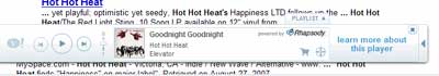foxyplayer popup on yahoo serp
