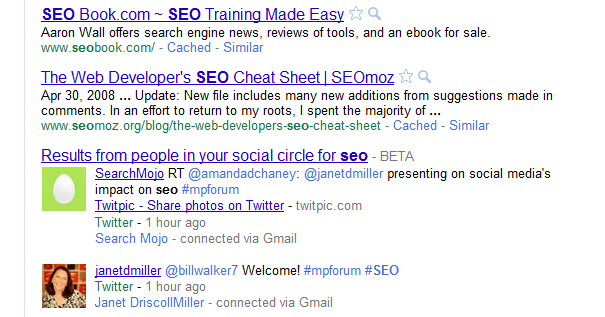 social circle social circle DMF 2011 | Getting Ranked: Your Social Presence & Its Impact on SEO