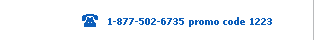 1-877-502-6735 promo code 1223
