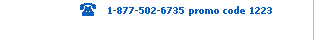 1-877-502-6735 promo code 1223