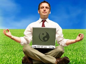 Relaxed web developer