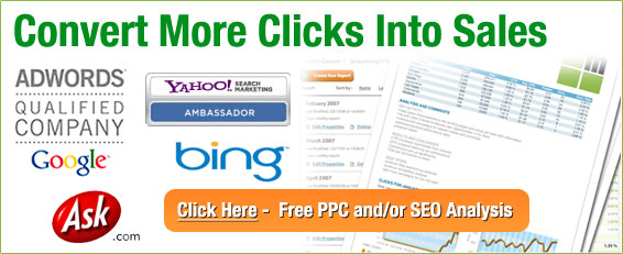 Convert More Clicks Into Sales - Get a Free PPC and/or Search Engine Optimization Analysis