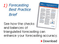 Forecasting Best Practice Brief: See how the checks and balances of triangulated forecasting can enhance your forecasting accuracy.