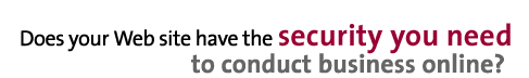 Does your website have the security you need to conduct business online?