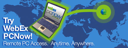 Try WebEx PCNow! Remote PC Access