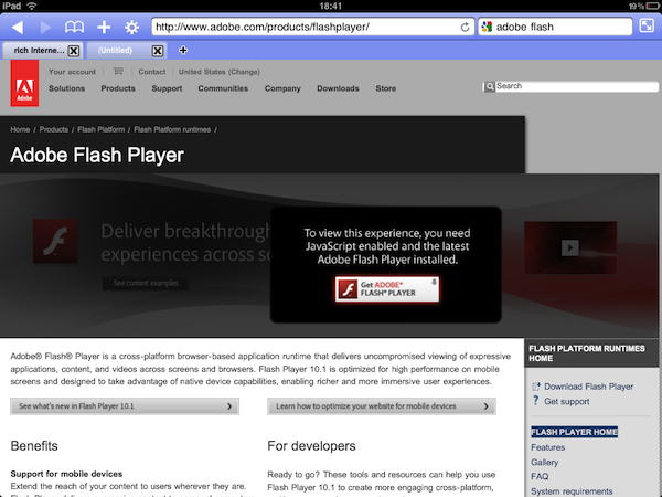 iPad Flash