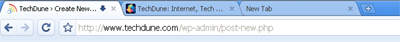 Google Chrome Tab Bar