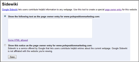 sidewiki