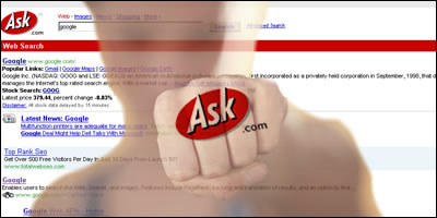 Ask Seen As Google Threat