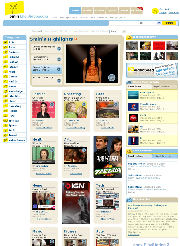 5min Media - acquired by AOL