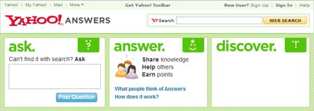Yahoo Answers Yahoo Answers