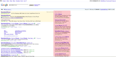 AdWords Ads Move to the left