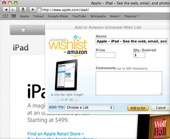 Amazon Safari Extension