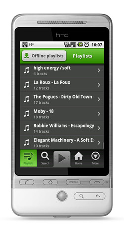 Spotify on Android Device