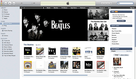 The Beatles on iTunes