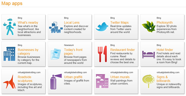 Bing Map Apps