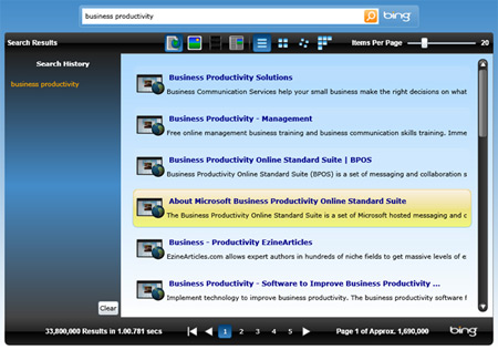 Bing Silverlight App