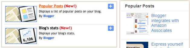 Blogger Gadgets Now Available Blogger Gadgets Now Available