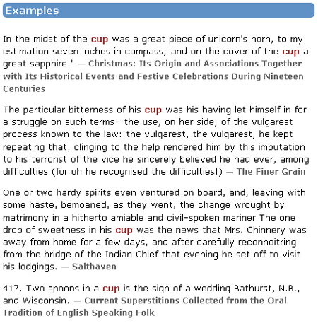 Cup Examples