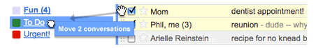 Gmail's new drag and drop feature