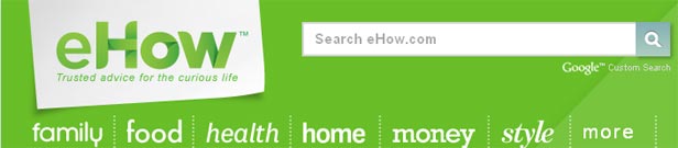 eHow's New Content Categories