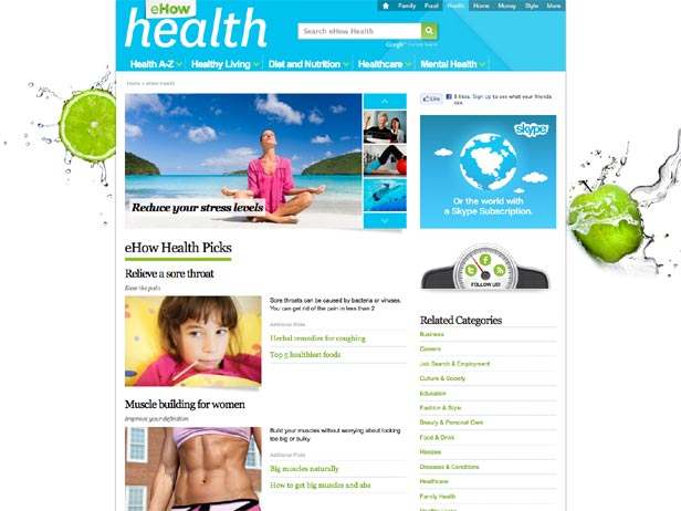 eHow Redesign from Demand Media