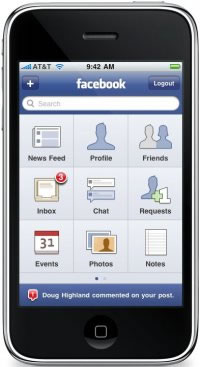 Facebook for iPhone 3.0 screenshot