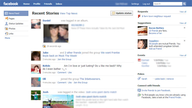 Facebook - New Design Being Tested Facebook - New Design Being Tested