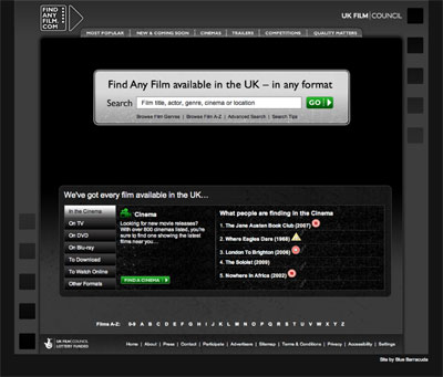 UK Launches Search Engine For Films UK Launches Search Engine For Films