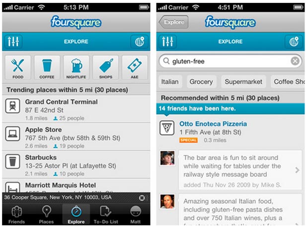 Foursquare 3.0 Comes to Android and iPhone - Better Recommendation Features