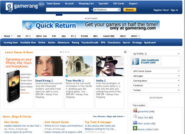 Gamerang Now has new social elements, API