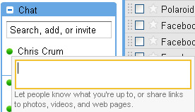 Gmail Status Updates