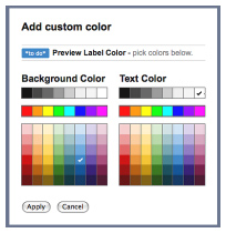 Gmail Label Colors