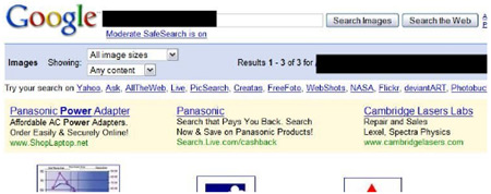 Google Image Search ads