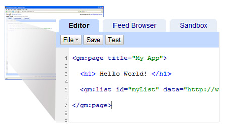 Google Mashup Editor