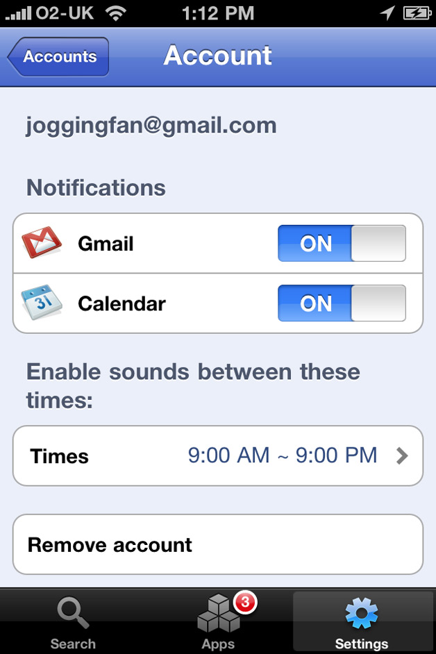 Google Mobile with Notifications