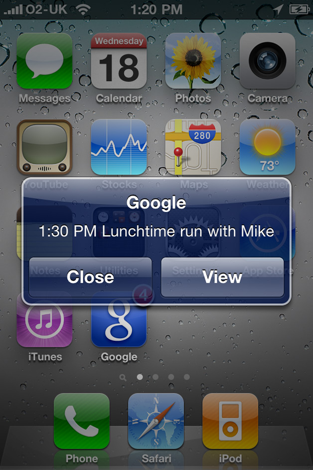 Google Mobile with Notifications