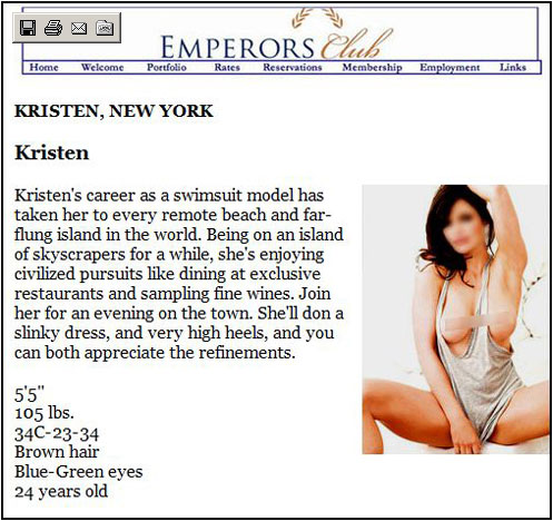 Call Girl Model Information