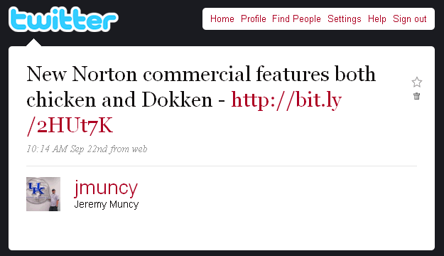 jmuncy Dokken vs. Chicken tweet