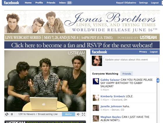 Jonas Brothers live streaming