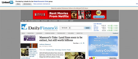 LinkedIn ActionBar LinkedIn ActionBar