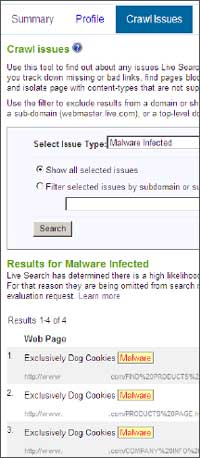 Live Search Updates Webmaster Center