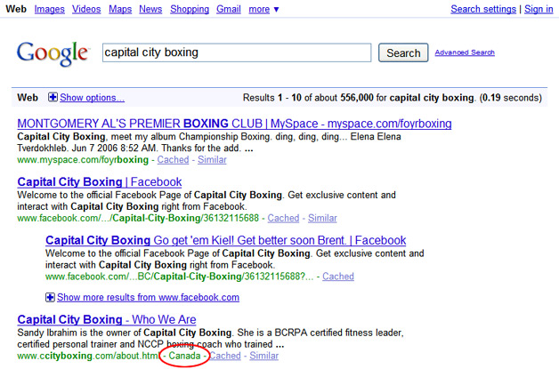 Location Tags in SERPs Location Tags in SERPs