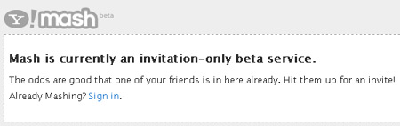 Yahoo! Mash Beta