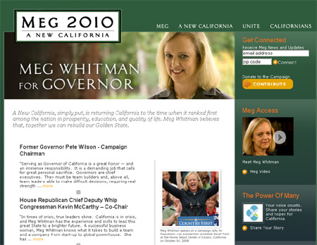 Meg Whitman's Website